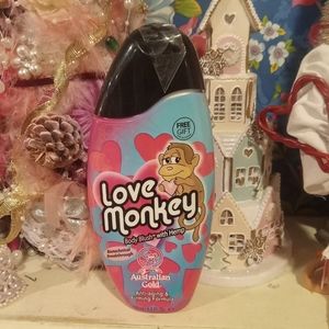 LOVE MONKEY BODY BLUSH WITH H E M P TANNING BED LOTION BY AUSTRALIAN GOLD RARE!